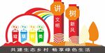 垃圾分类文化墙小品