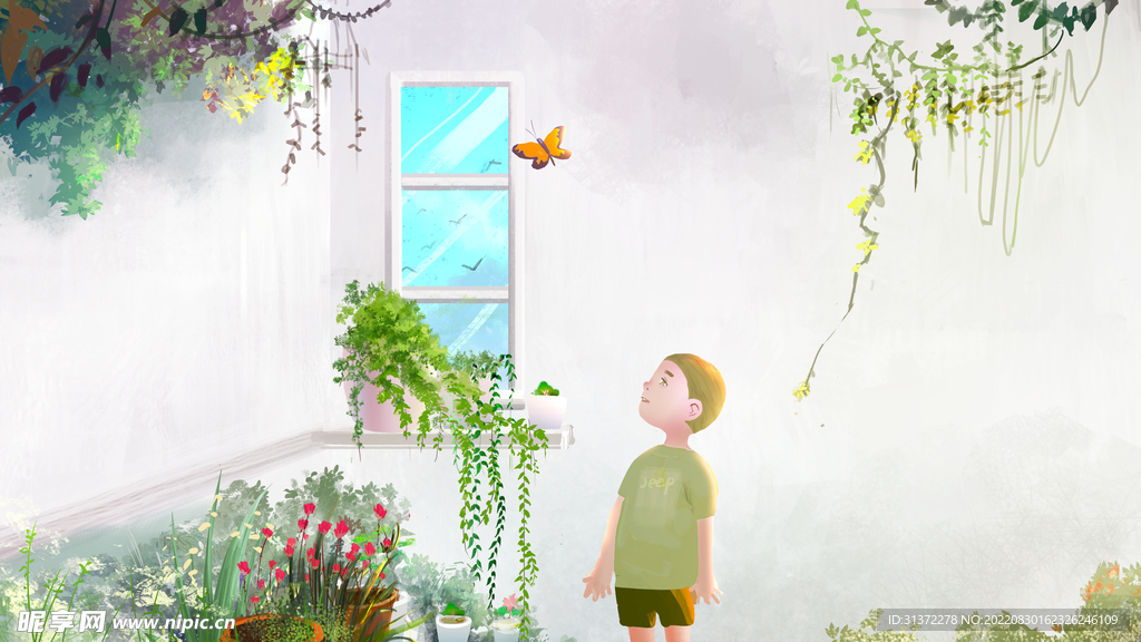  小清新简约创意海报图片