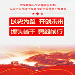 以史为鉴共创中国梦党建海报