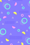 ai矢量紫色孟菲斯背景