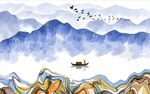 水墨山水画