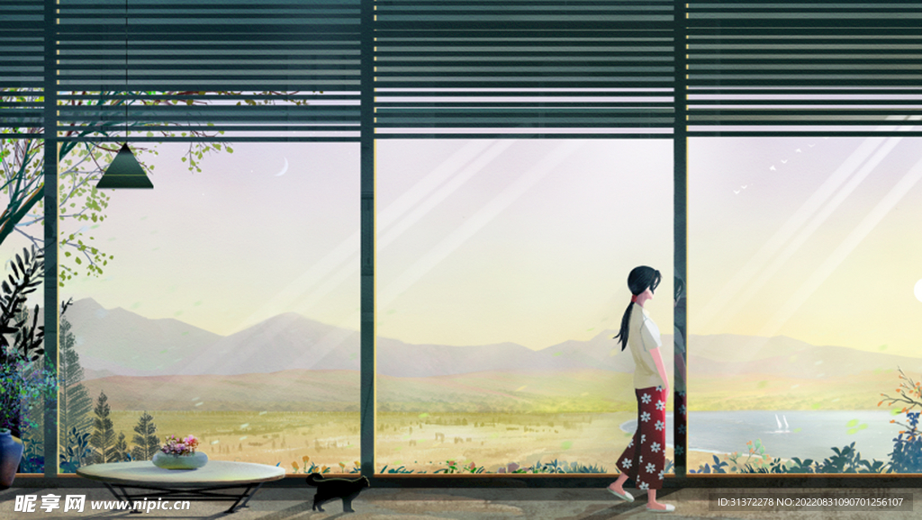 小清新简约创意海报图片