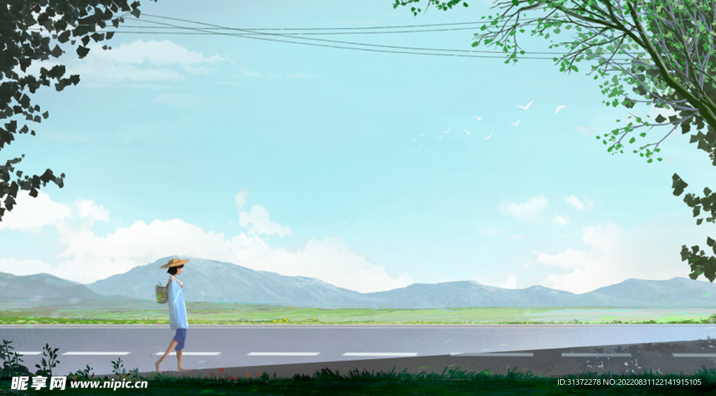 小清新简约创意海报图片