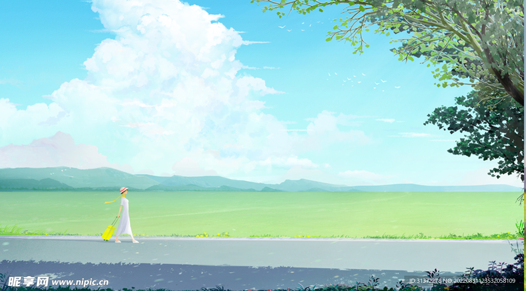 小清新简约创意海报图片