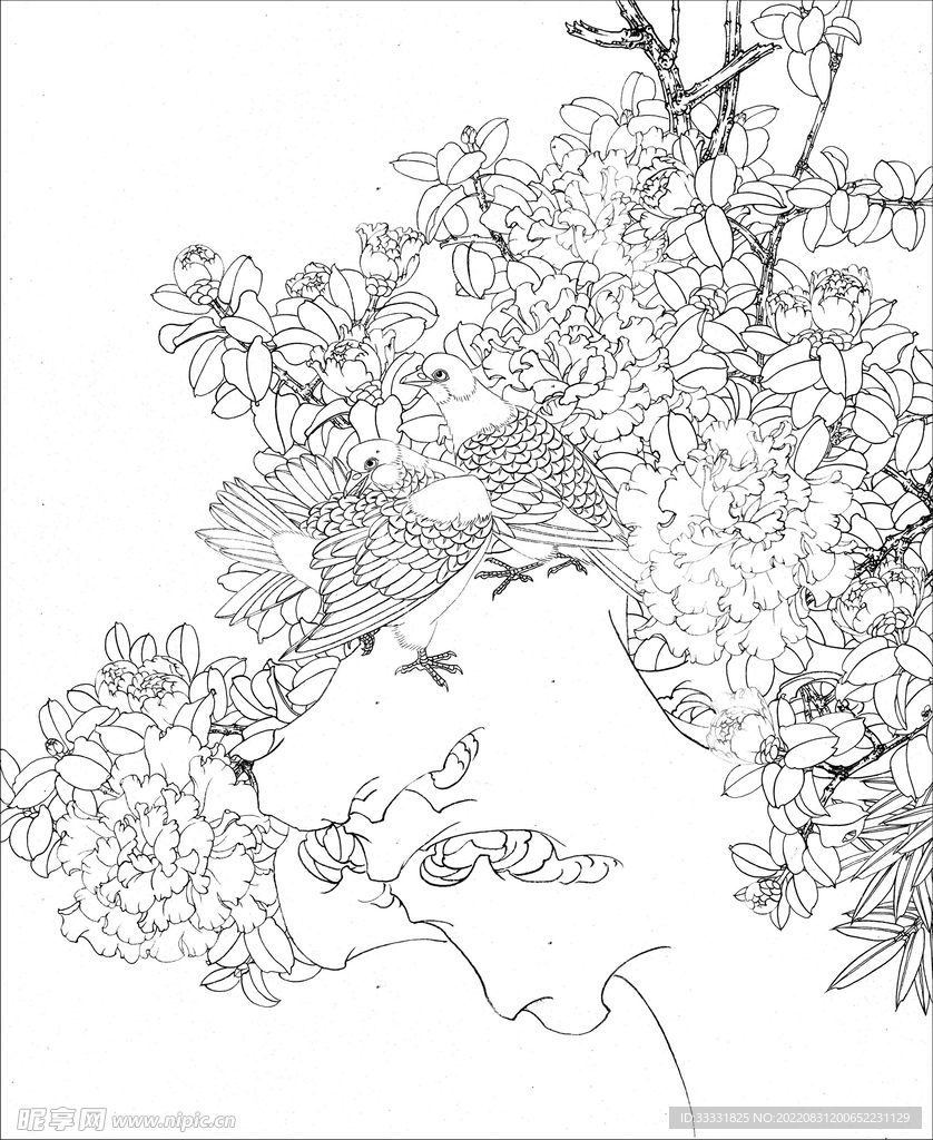 工笔花鸟