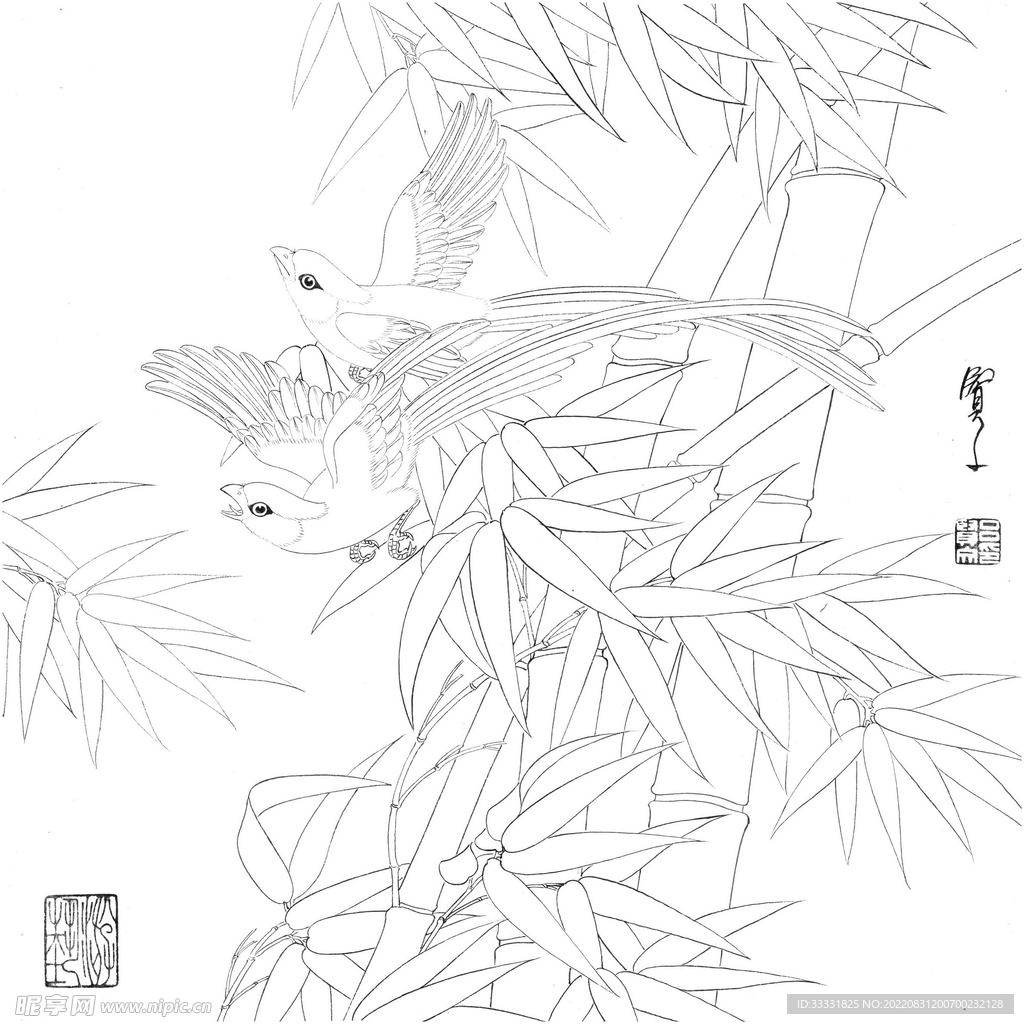 工笔花鸟