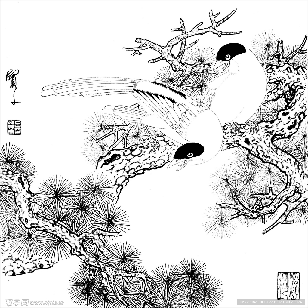 工笔花鸟