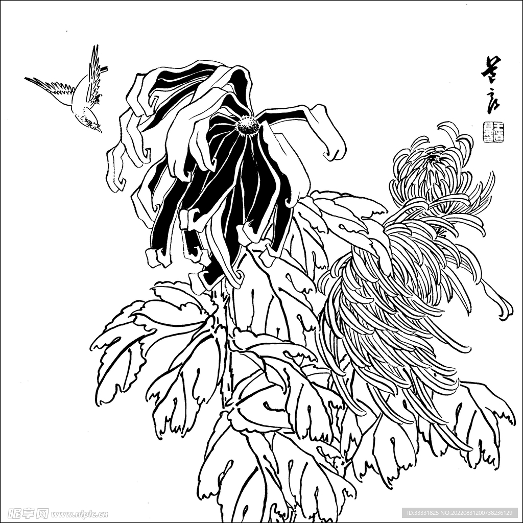 工笔花鸟