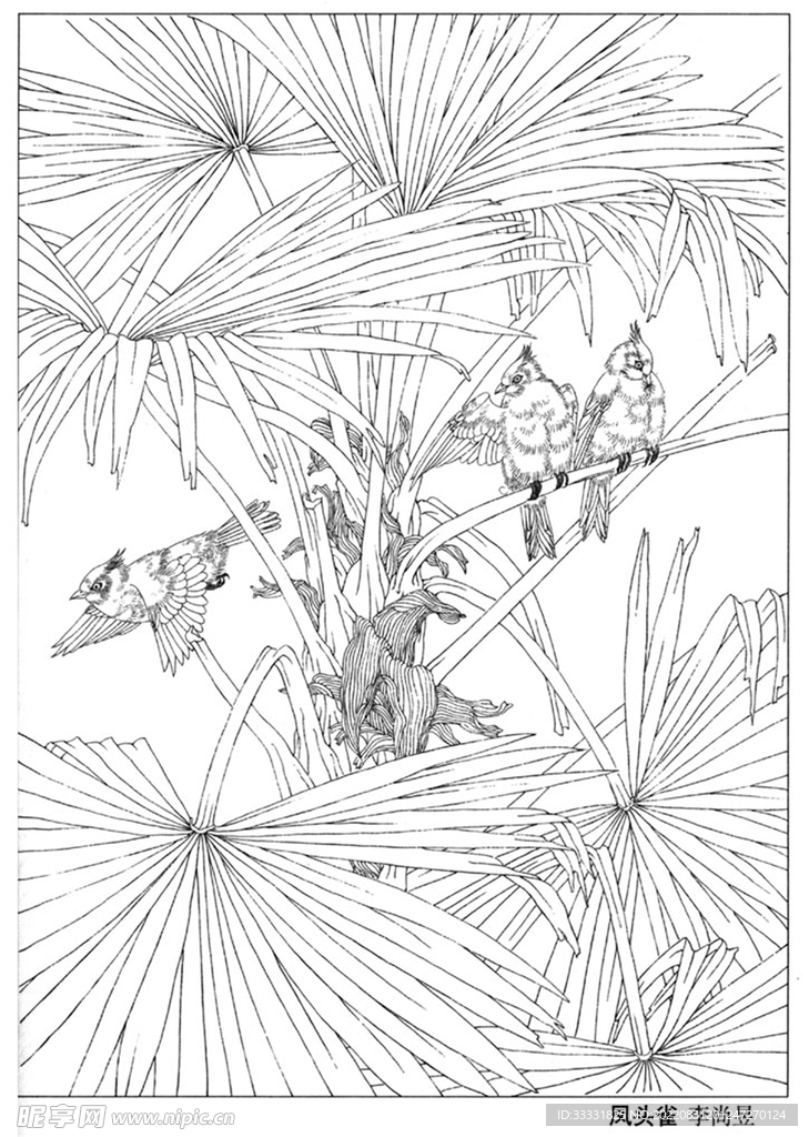 工笔花鸟