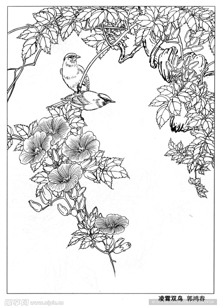 工笔花鸟