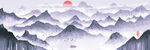 中国风山水画风景