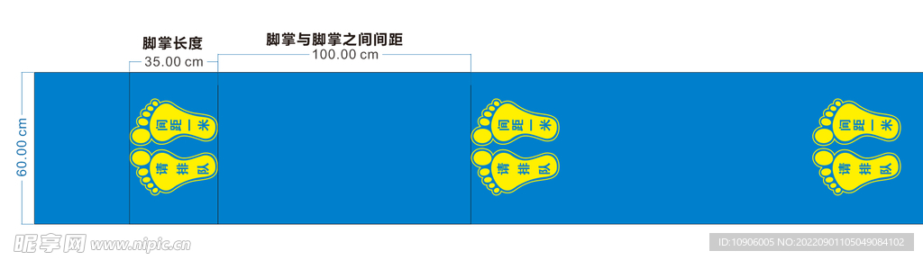 请排队间距一米