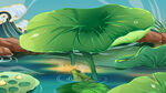 荷花夏天国潮海报插画背景