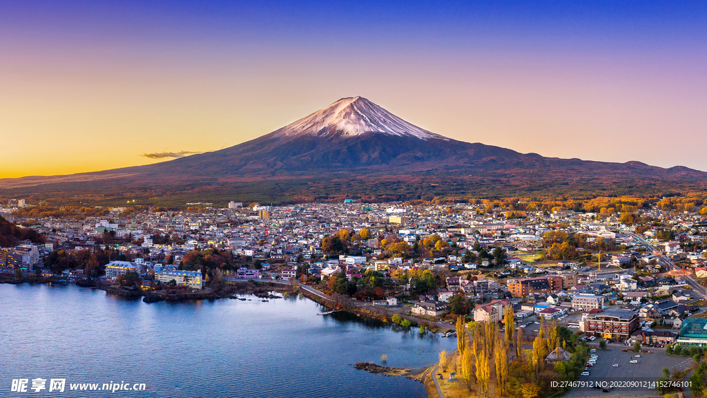 日本富士山和都市摄影