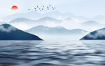 水墨山水画 