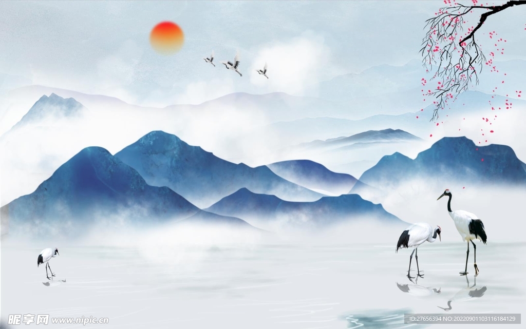 水墨山水画