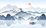 水墨山水画 