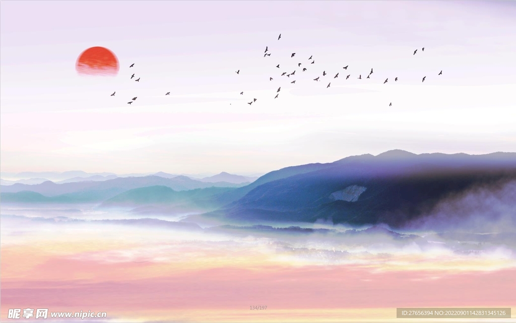 水墨山水画