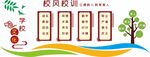 校园三风一训文化墙