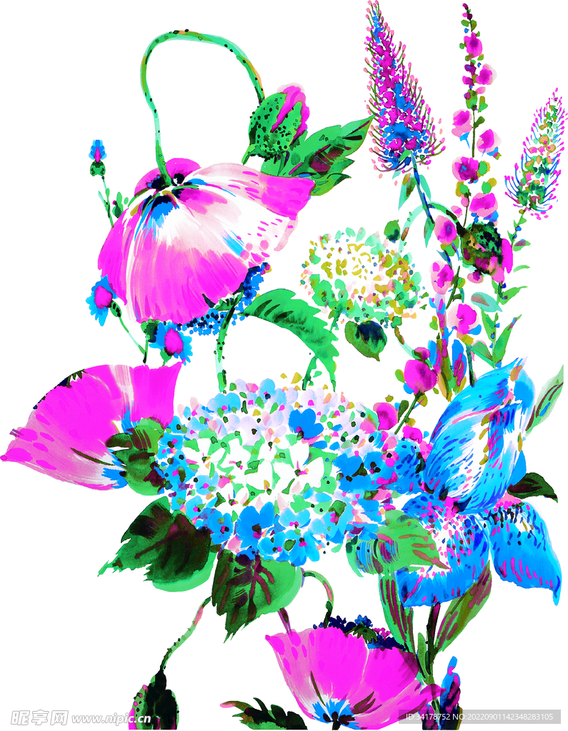 手绘花