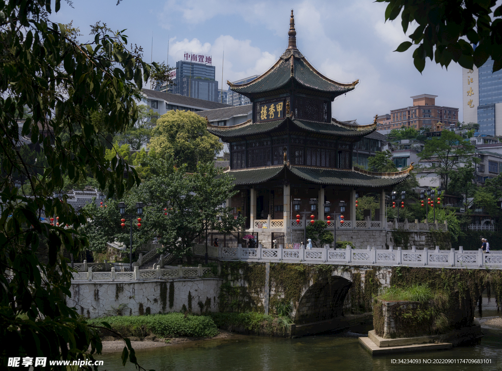 甲秀楼建筑风景