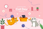 卡通猫海报
