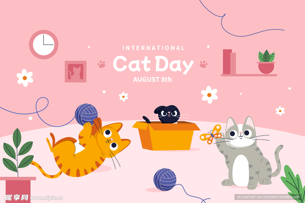 卡通猫海报