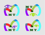 MT  字母  标志  眼睛 