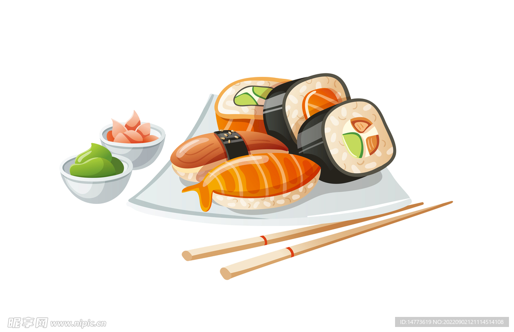 日本料理寿司插图