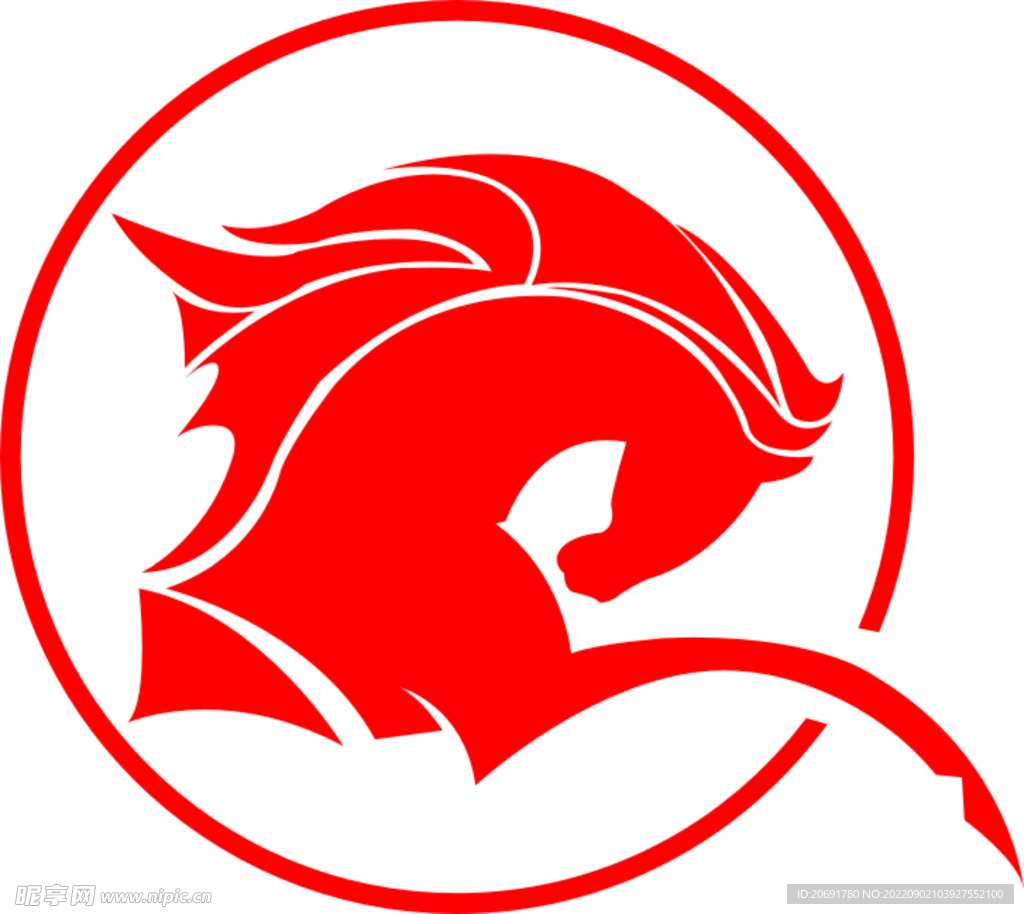 马形状logo  标志 标识