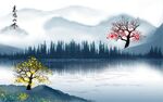 水墨山水画