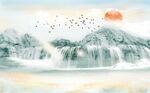 水墨山水画 