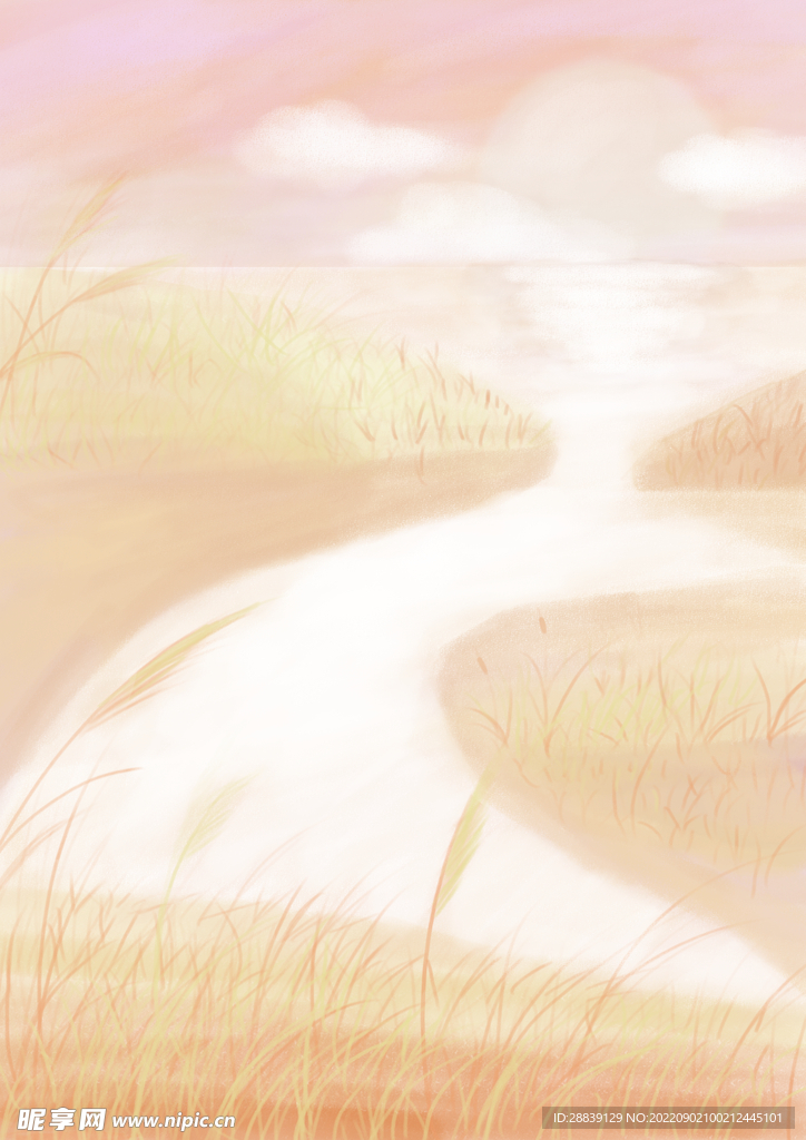 秋霞背景