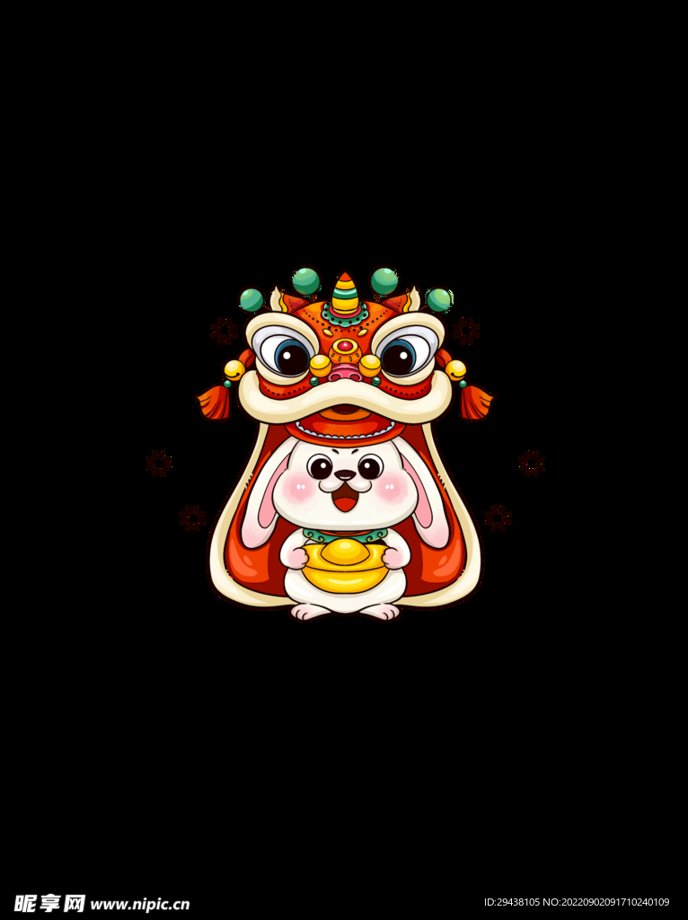 新年  兔子  潮年   兔年
