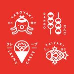 日式美食餐饮标志logo