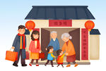  回娘家场景