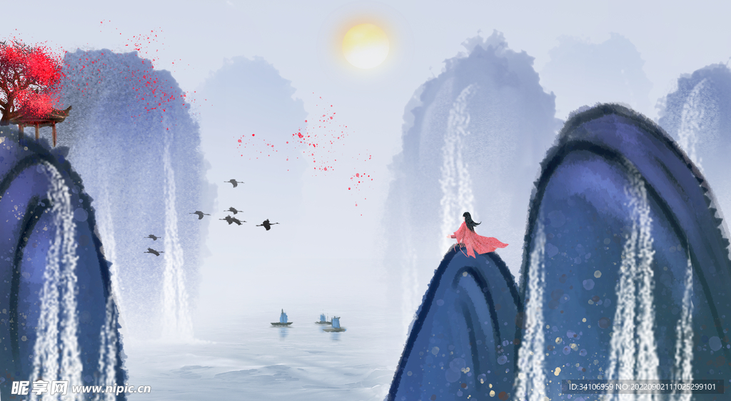 中国风水墨山水