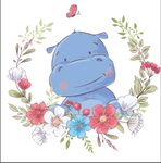 卡通河马