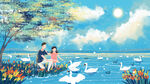 小清新简约创意海报图片