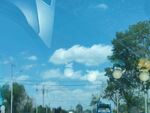 蓝色天空图片