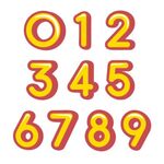 卡通艺术字数字矢量扁平插画
