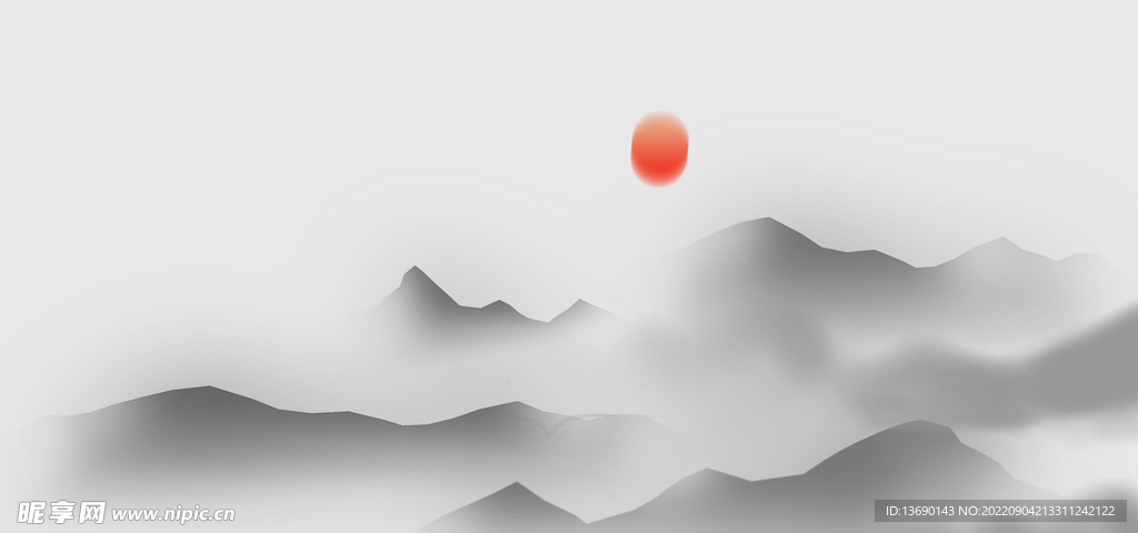 水墨插画           