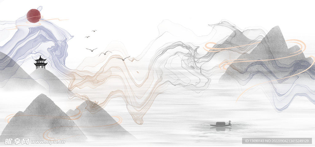 水墨插画           