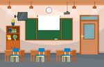 ai矢量学校教室
