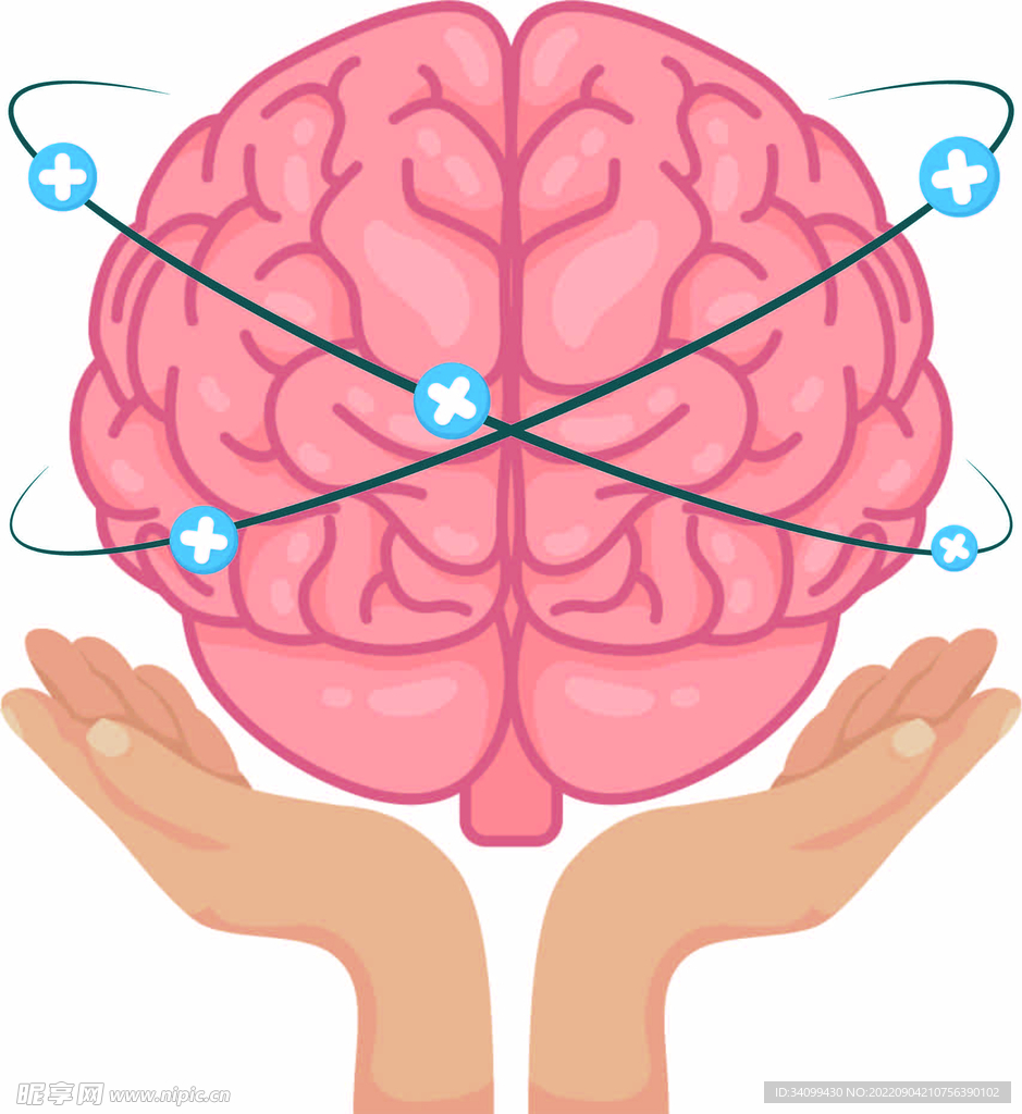 ai矢量脑健康素材