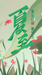 大气夏至节气海报插画背景