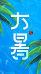 创意大暑节气海报