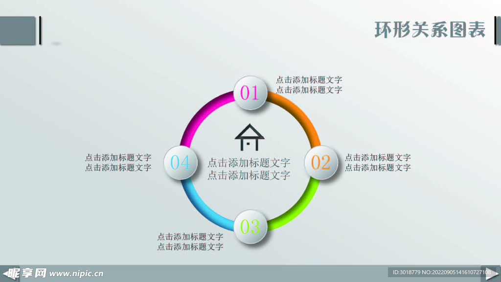 扁平化图表 