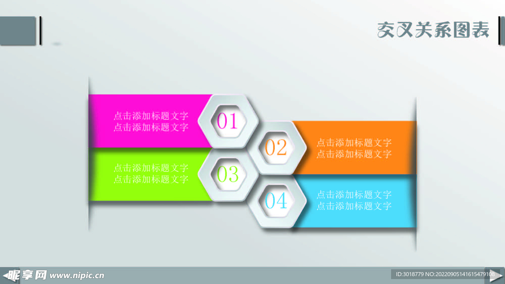 扁平化图表 