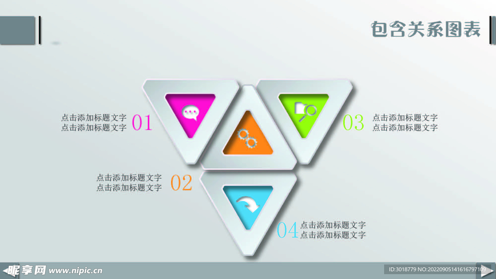 扁平化图表 